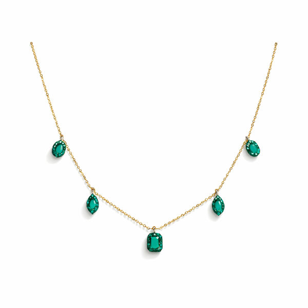 EMERALD RAIN NECKLACE - LIGHT