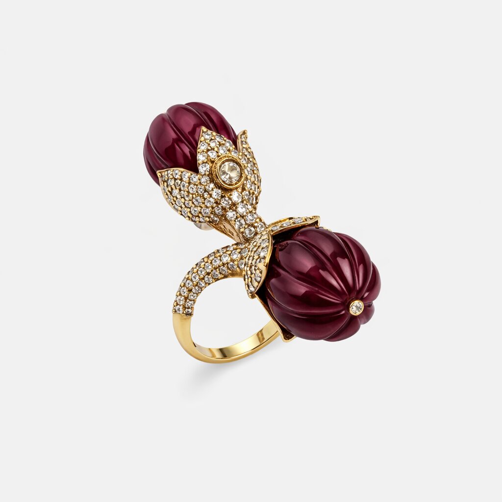 RUBY DUET RING