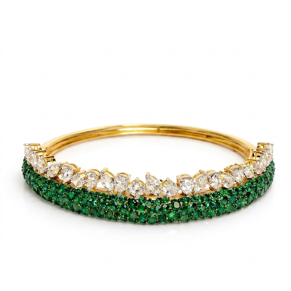 EMERALD RAINFALL CUFF BRACELET