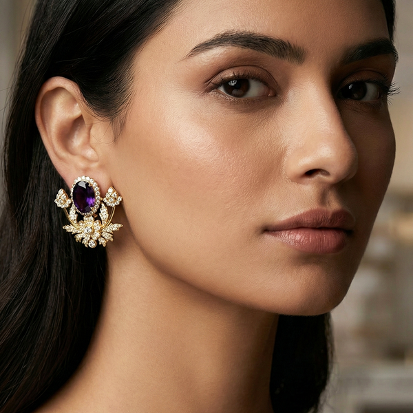 DANBURY AMETHYST EARRINGS