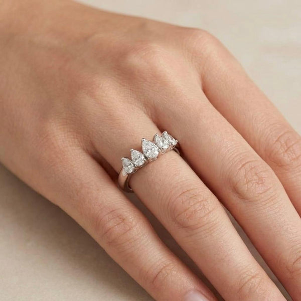 TIARA PEAR RING