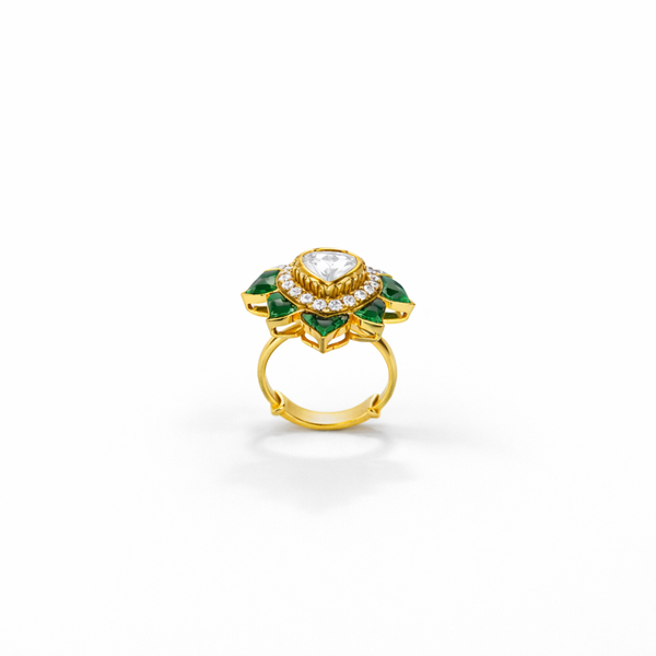 VIHARA LOTUS POLKI RING
