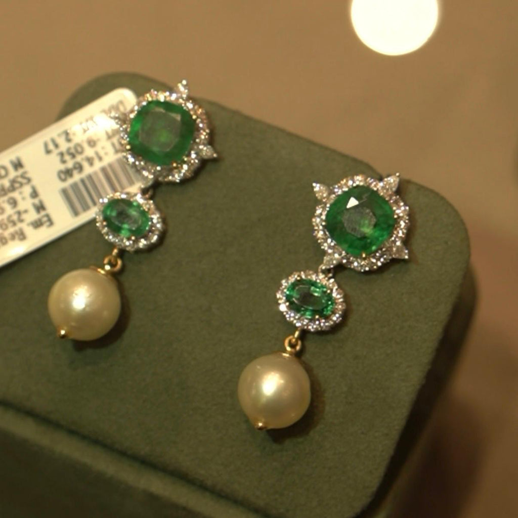 REGALIA EMERALD EARRINGS