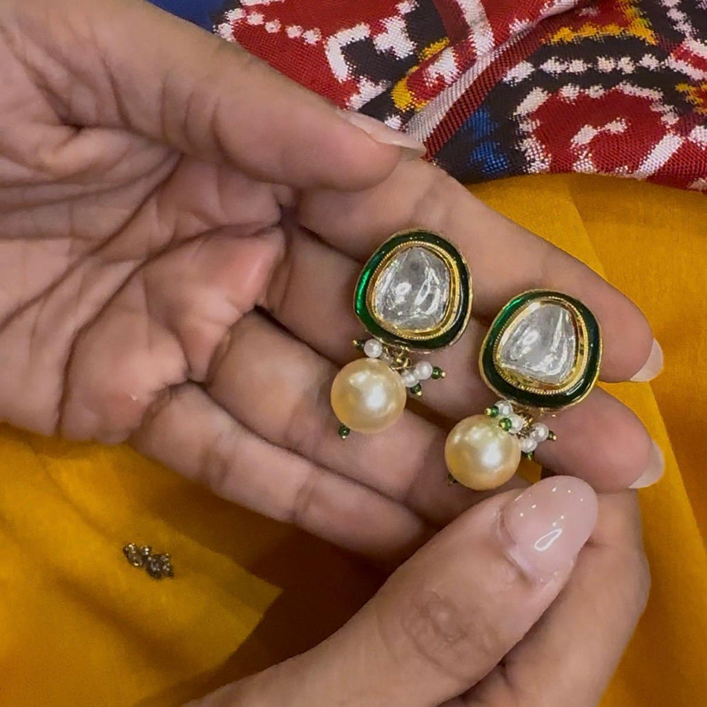 SUN POLKI EARRINGS