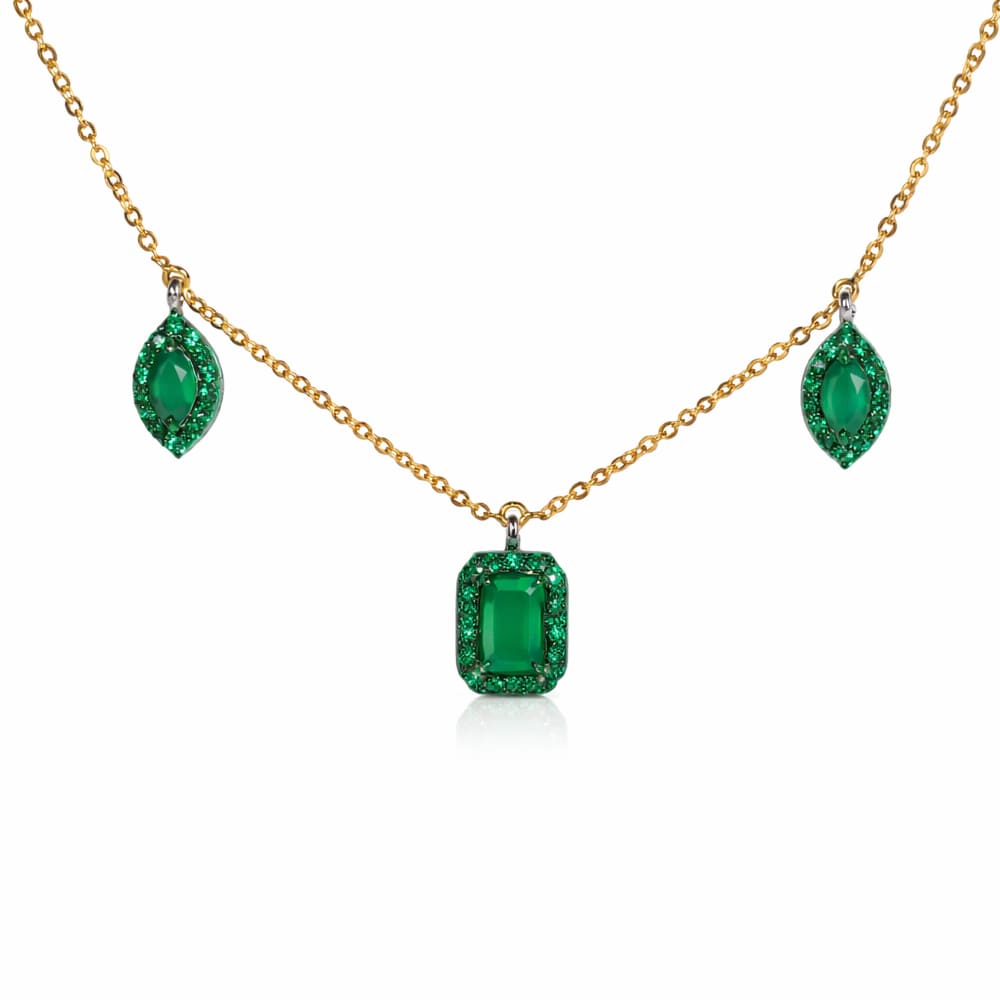 EMERALD RAIN NECKLACE - LIGHT