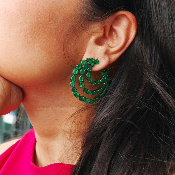 Green Flag Earrings