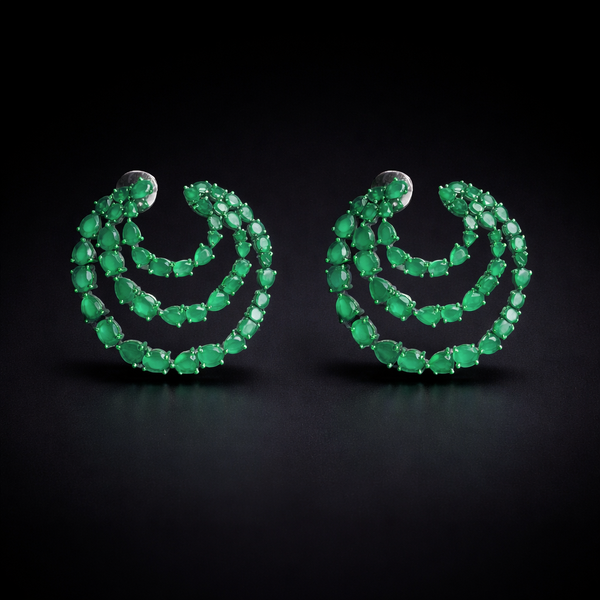 Green Flag Earrings