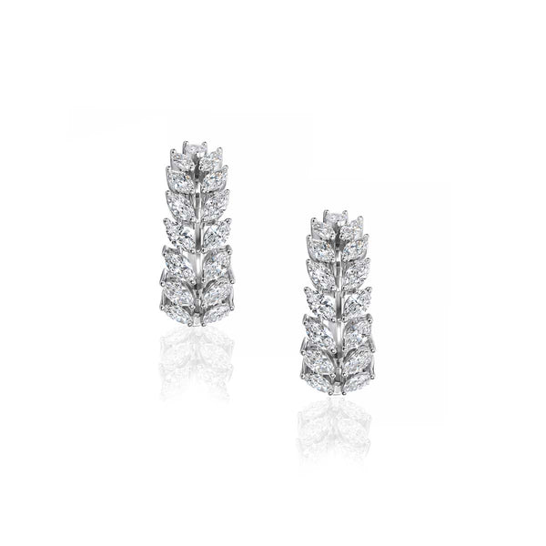 ASTREA LEAF EAR HUGGIES EARRINGS